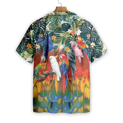 Bird Species Tropical Parrot Birds Hawaiian Shirt, Hawaiian For Gift