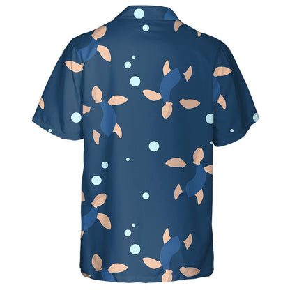 Tropical Colorful With Funny Turtles In Sunglasses Hawaiian Shirt, Hawaiian Shirt Gift, Christmas Gift