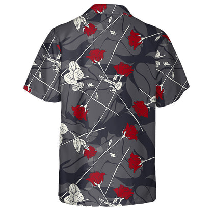 Brainsí Rósanna Dearga Rómánsacha Lámhdhéanta Patrún Fásra Léine Haváí, Bronntanas Léine Haváíais, Bronntanas Nollag