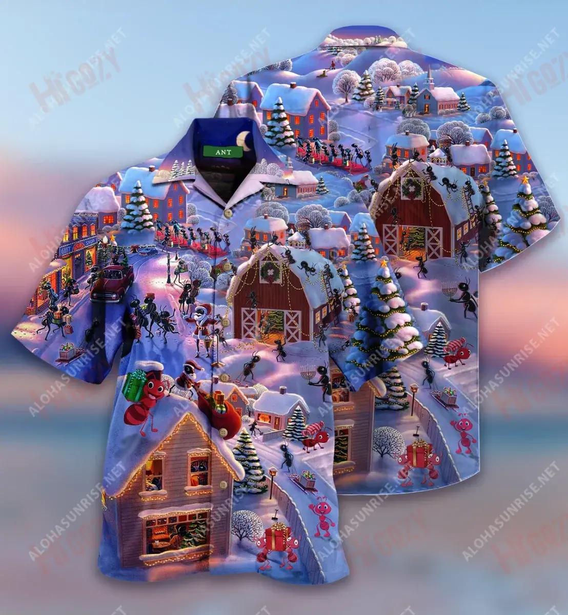 Bain sult as Bheith i do Bhanna Banna Seangán na Nollag Gearr Léine Haváís Laethanta Saoire Aloha Shirt Léinte Crazy Haváis Léinte Greannmhar Haváís, Bronntanas Léine Haváís, Bronntanas Nollag