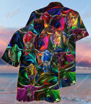 Amazing Long Horn Unisex Hawaiian Shirt Summer Short Sleeve Best Hawaiian Shirts Hawaiian Shirts For Men, Hawaiian Shirt Gift, Christmas Gift