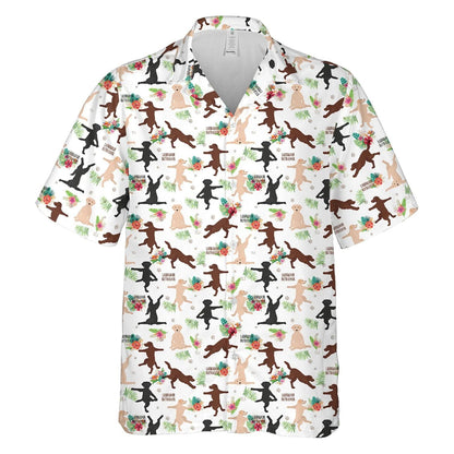 Labrador Retriever Lovers Madraí Patrún Smaointe Bronntanais Greannmhar Léine Haváís, Bronntanas Léine Haváíais, Bronntanas Nollag