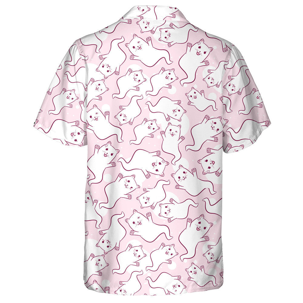 Ghost Cats With Floating Kitties For Halloween Hawaiian Shirt, Hawaiian Shirt Gift, Christmas Gift