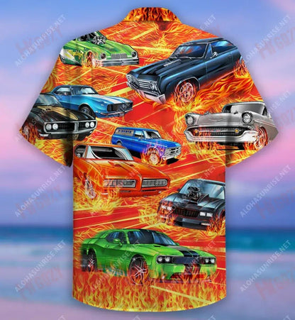 Amháin Níos Mó Car Rásaíocht Gluaisteán Léine Haváís Unisex Aigéan Aloha Léinte Saincheaptha Haváis Patrún Léine Haváís, Bronntanais Léine haváíais, Bronntanas Nollag