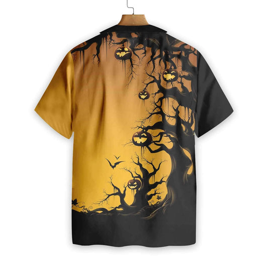 Scary Halloween Tree Hawaiian Shirt,Hawaiian Shirt Gift, Christmas Gift