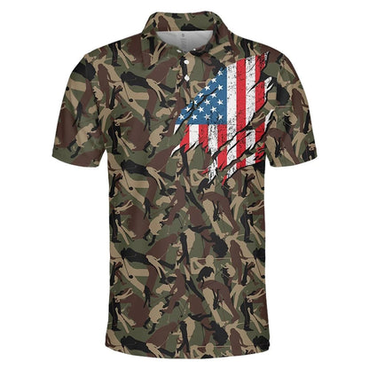Golf Camouflage American Eagle Flag Hawaiian Shirt Pretty Design, Hawaiian Shirt Gift, Christmas Gift