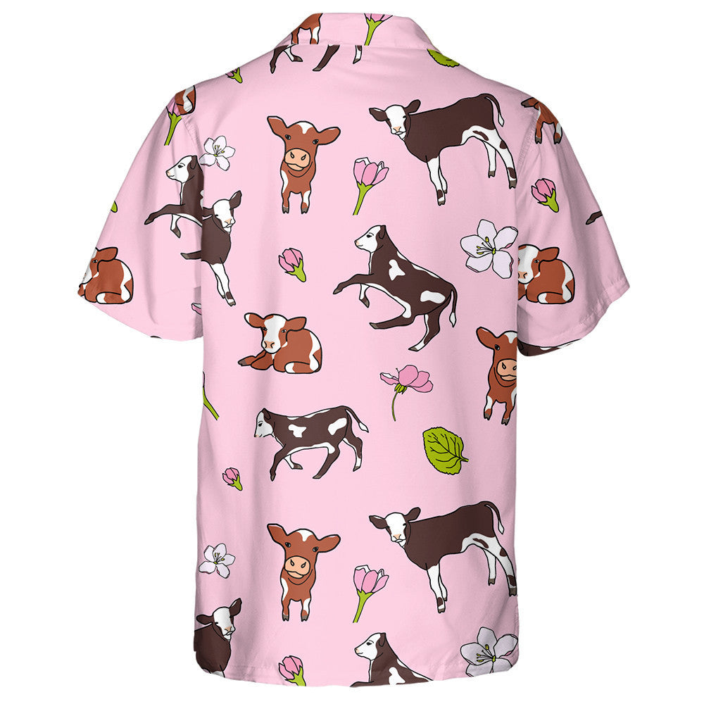 Milk Tank White Cow Farm Element Hawaiian Shirt, Hawaiian Shirt Gift, Christmas Gift