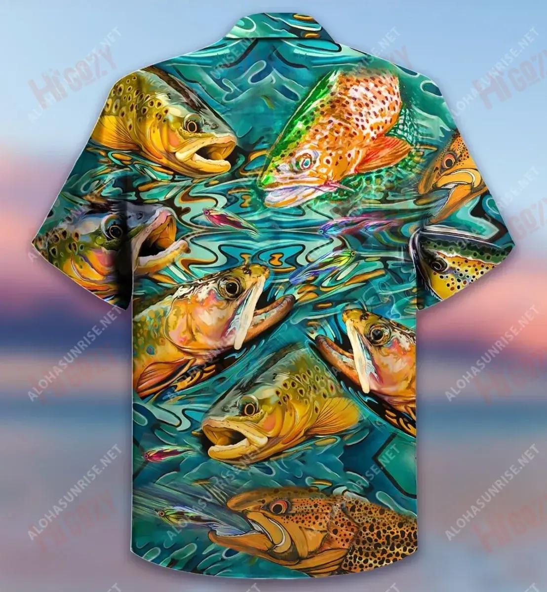 Is Iascaireacht Mo Phlean Scoir Léine Haváise Unisex Caitheamh aimsire Gearr Muinchille Saincheaptha Léinte Haváís Patrún Léine Haváís, Bronntanas Léine Haváís, Bronntanas Nollag