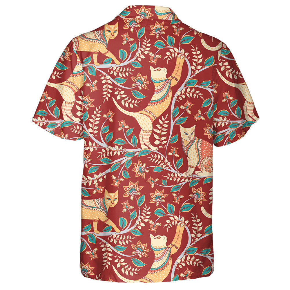 Cait le Craobhacha Bláthanna Agus Duilleoga Léine Haváís Stíl Indiach, Bronntanas Léine Haváís, Bronntanas Nollag