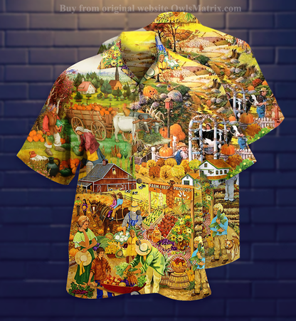 Feirmeoir Grá Feirme Laethúil - Léine Haváís Bronntanas Léine Haváís, Bronntanas Nollag