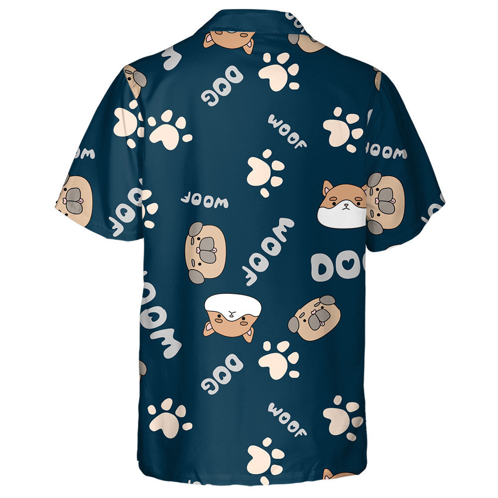 Funny Dogs With Hearts Text And Pets Hawaiian Shirt, Hawaiian Shirt Gift, Christmas Gift