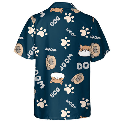 Funny Dogs With Hearts Text And Pets Hawaiian Shirt, Hawaiian Shirt Gift, Christmas Gift