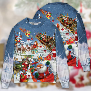 Christmas Say Hi From Santa's Sleigh Ugly Christmas Sweater, Christmas Gift, Gift Christmas 2024