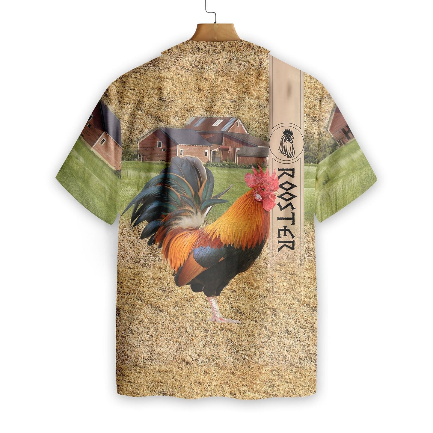 Rooster Chicken On The Field Design Hawaiian Shirt,Hawaiian Shirt Gift, Christmas Gift