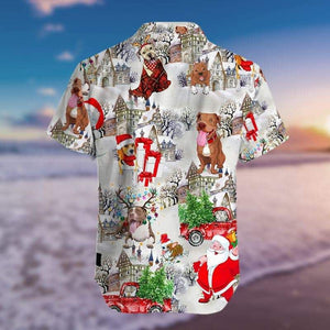 Love Dog Santa Claus Merry Christmas Hawaiian Shirt, Hawaiian Shirt, Christmas Gift