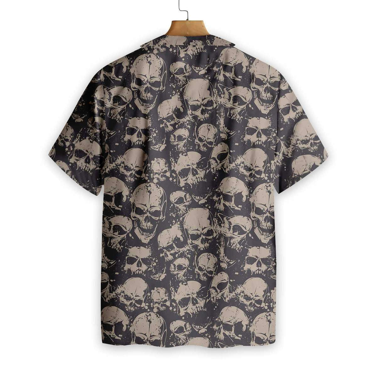 Skull And Cool Awesome Background Design Hawaiian Shirt,Hawaiian Shirt Gift, Christmas Gift