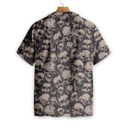 Skull And Cool Awesome Background Design Hawaiian Shirt,Hawaiian Shirt Gift, Christmas Gift
