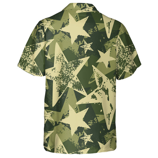 Stíl Trendy Brushstroke Le Star Stíl Retro Patrún Camo Léine Haváís, Bronntanas Léine Haváís, Bronntanas Nollag