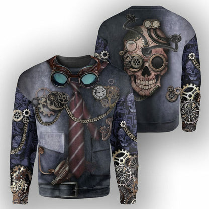 Steampunk - Éadaí Cochaillín Léine Clóbhuailte 3D ar Thar Leat