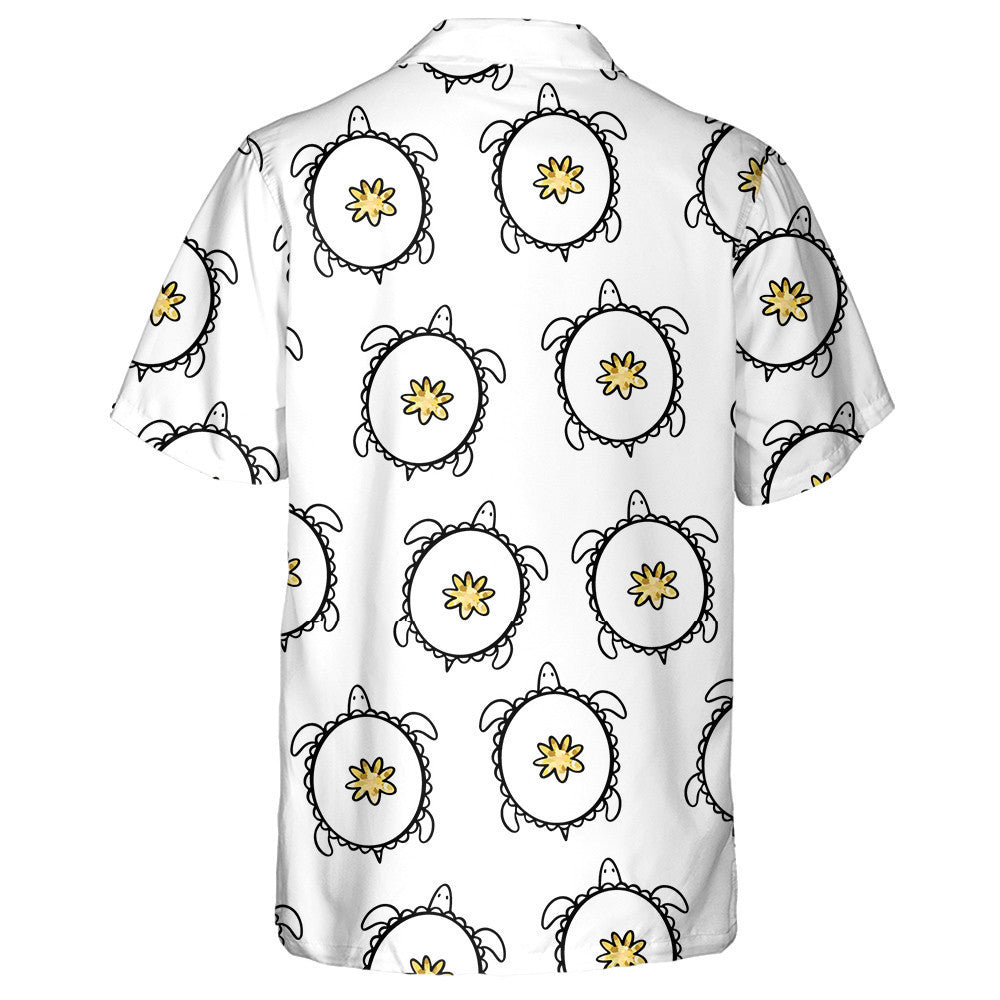 Golden Doodle Turtles On White Background Hawaiian Shirt,Hawaiian Shirt Gift, Christmas Gift