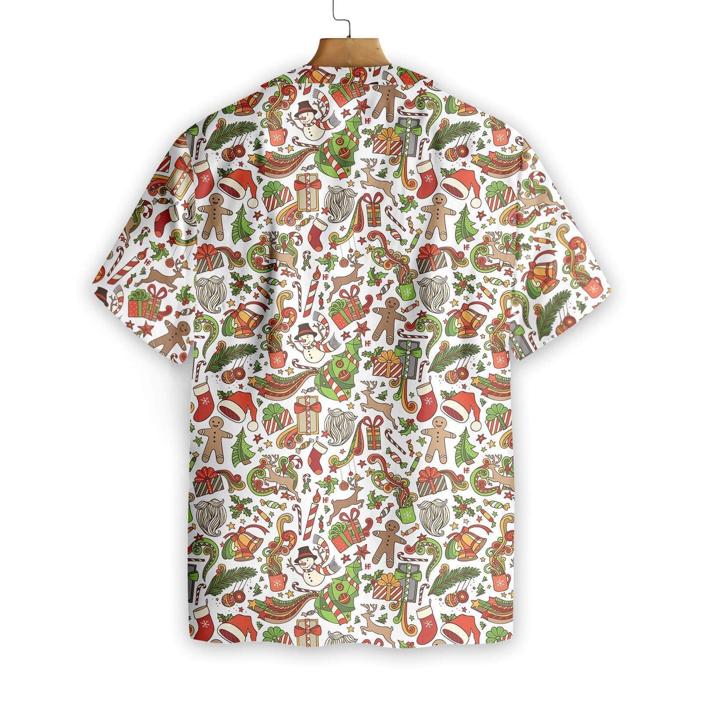 Nollaig Shona Ar Chúlra Bán Patrún Léine Haváís, Bronntanas Léine Haváís, Bronntanas Nollag