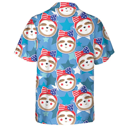 Aghaidheanna Miongháire gleoite Sloth Cúlra Réalt Gorm Tírghrá Léine haváí, Bronntanas Léine Haváíais, Bronntanas Nollag