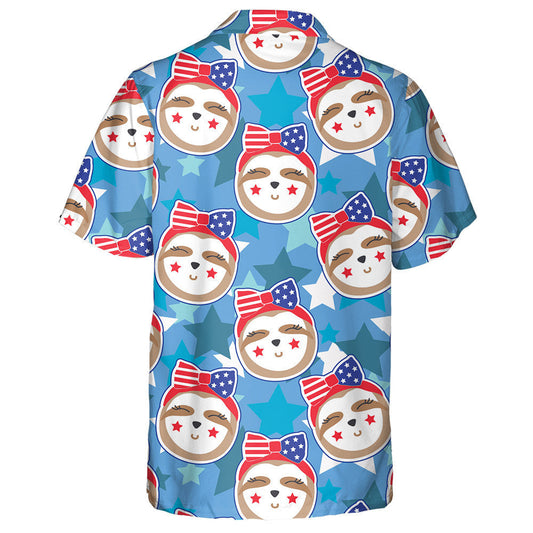 Aghaidheanna Miongháire gleoite Sloth Cúlra Réalt Gorm Tírghrá Léine haváí, Bronntanas Léine Haváíais, Bronntanas Nollag