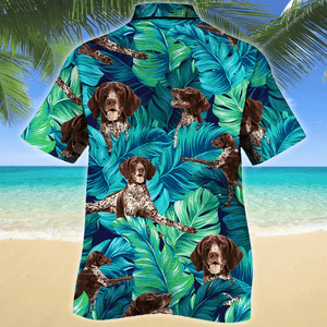 Dainty German Shorthaired Pointer Dog Lovers Gift Hawaiian Shirt, Hawaiian Shirt Gift, Christmas Gift