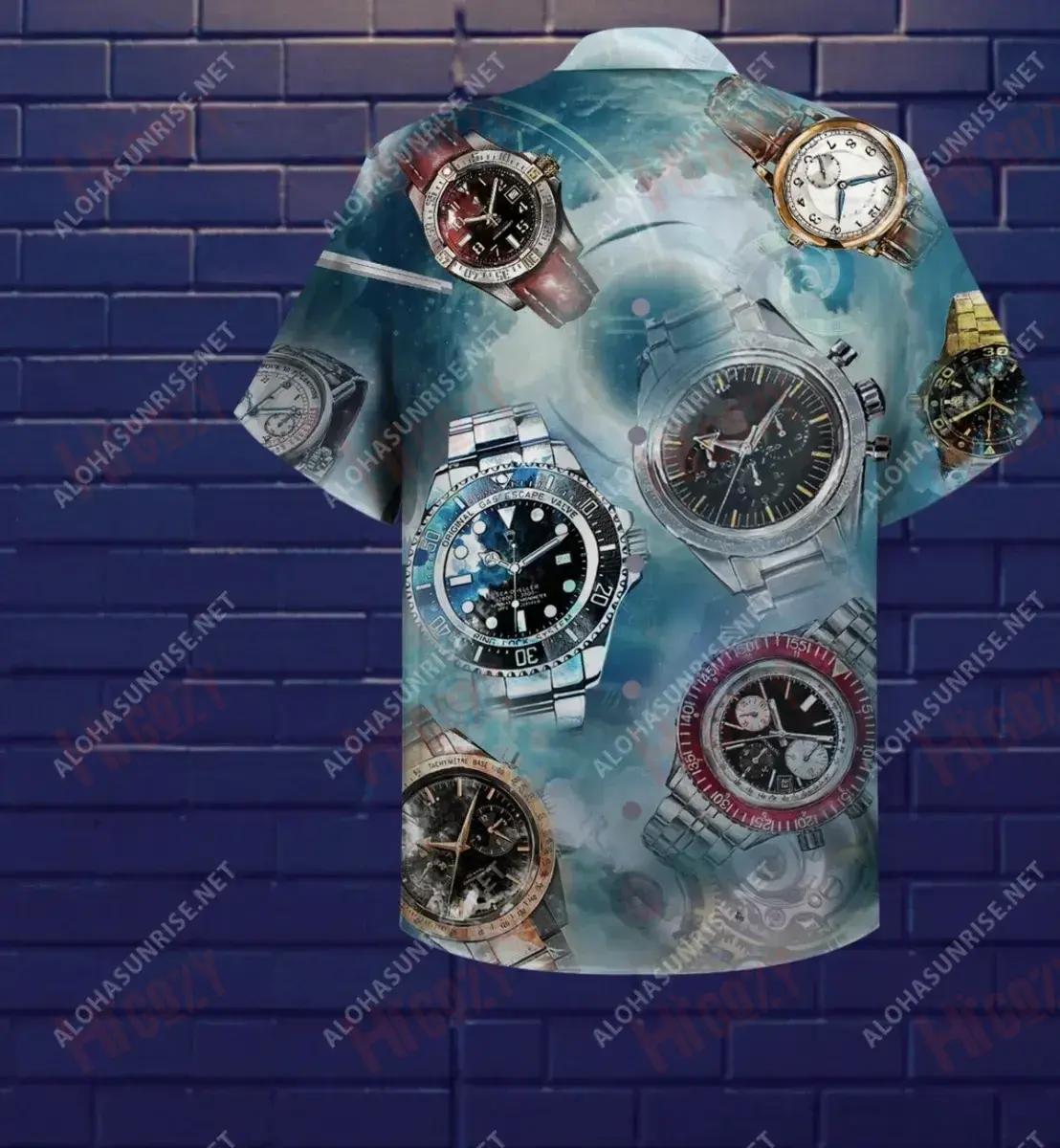 Time Flies But You Can Keep The Memmories Unisex Hawaiian Shirt Ocean Short Sleeve Custom Hawaiian Shirts Funny Hawaiian Shirts, Hawaiian Shirt Gift, Christmas Gift