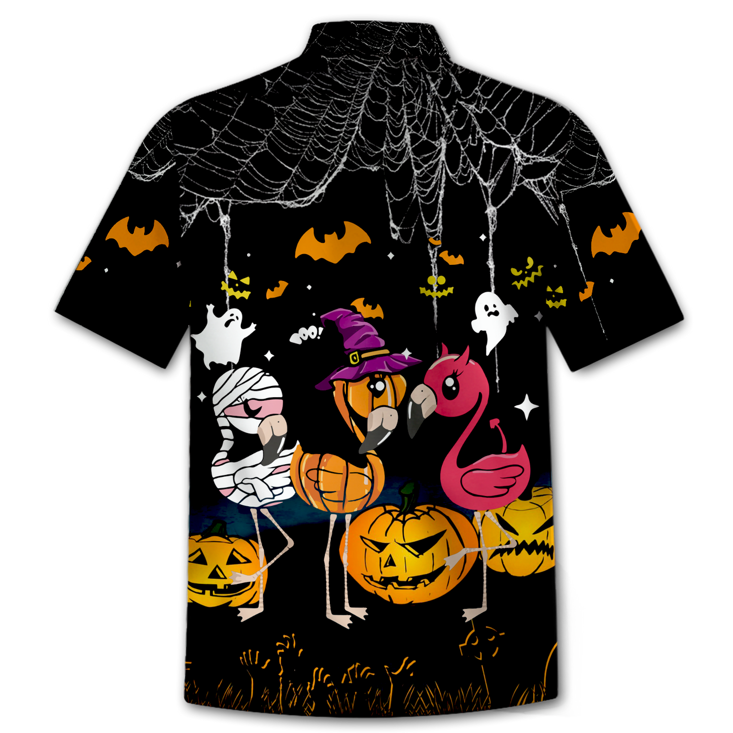 Flamingo Chibi Oíche Shamhna Léine Haváís_ Léine Haváís Bronntanas, Bronntanas Nollag