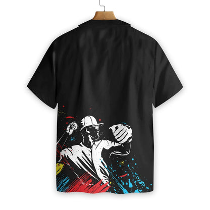 Scáthchruthanna Rannpháirtithe Baseball ar Dhearadh Patrún Liathróid Péinte Léine Haváís, Bronntanas Léine Haváís, Bronntanas Nollag