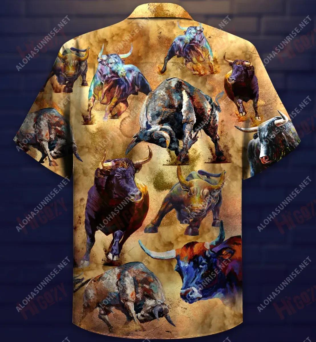 Ná praiseach leis an Tarbh Léine Haváise Unisex Muinchille Aigéin Gearr Muinchille Oirbheartaíochta Léinte haváís Léinte Greannmhar haváíais, Bronntanas Léine Haváís, Bronntanas Nollag