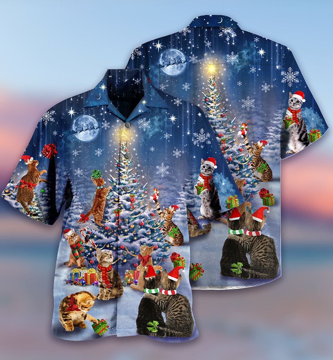 Cats Love Christmas - Hawaiian Shirt, Hwaiian For Gift