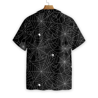 Halloween Spider Web Hawaiian Shirt, Hawaiian For Gift