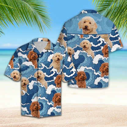 Tonnta Doodle Gorm Aigéin Le Léine Poodle Haváís, Bronntanas Léine Haváise, Bronntanas Nollag