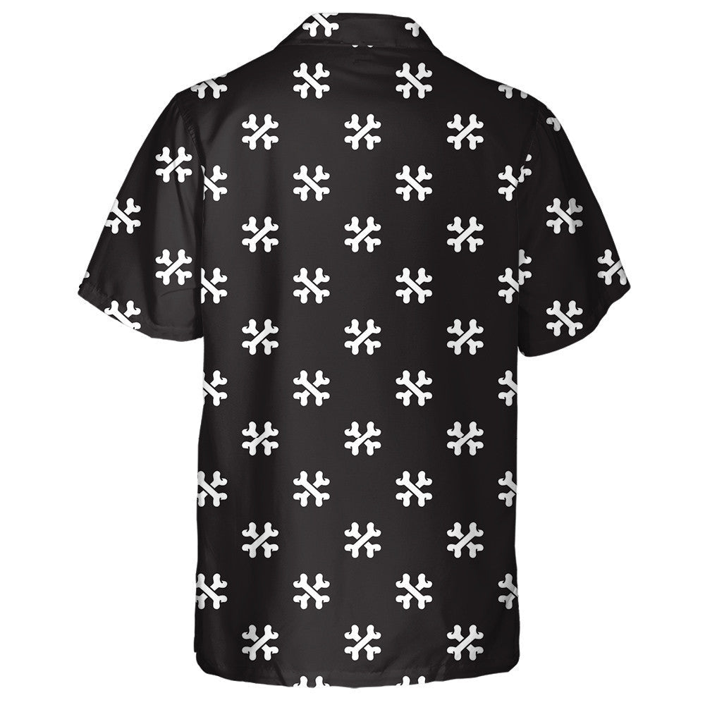 Madra Tras Chnámh Pirate Cúlra Aonair Oíche Shamhna Léine Haváís, Bronntanas Léine Haváís, Bronntanas Nollag