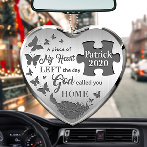 Personalized Memorial Car Hanging Ornament With Upload Photo God Has You In His Arms I Have You In My Heart, Christmas Decoration