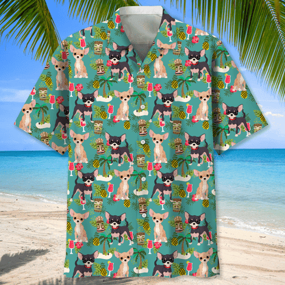Chihuahua Hawaiian Beach Shirt_Hawaiian Shirt Gift, Christmas Gift