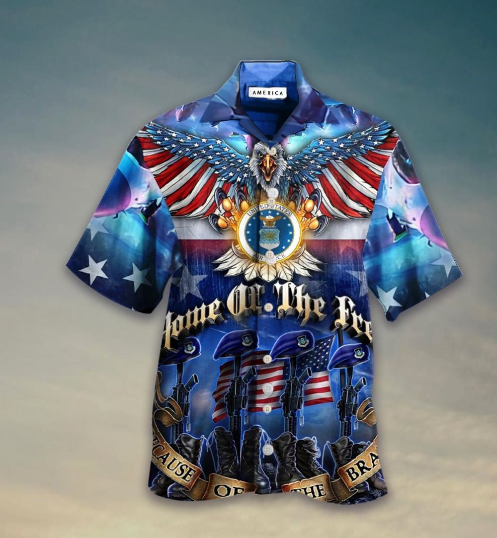 Blue Eagle Theme Pretty Ornamental Hawaiian Shirt, Hawaiian For Gift