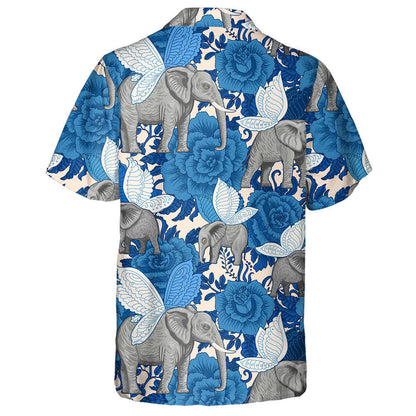 Bláthanna Gorma Agus Eilifintí Eitilte Le Sciatháin Féileacán Léine Haváís, Bronntanas Léine Haváís, Bronntanas Nollag