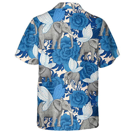 Bláthanna Gorma Agus Eilifintí Eitilte Le Sciatháin Féileacán Léine Haváís, Bronntanas Léine Haváís, Bronntanas Nollag