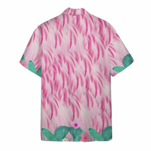Cute Pink Flamingo Background Design Hawaiian Shirt,Hawaiian Shirt Gift, Christmas Gift