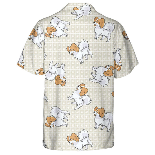 Léine Haváís Madra Póir Papillon Gleoite Tarraingthe agus Madraí, Bronntanas Léine Haváíais, Bronntanas Nollag