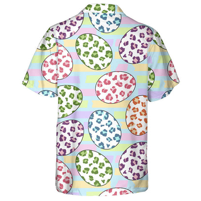 Wild Animals Leopard With Easter Eggs Hawaiian Shirt, Hwaiian For Gift