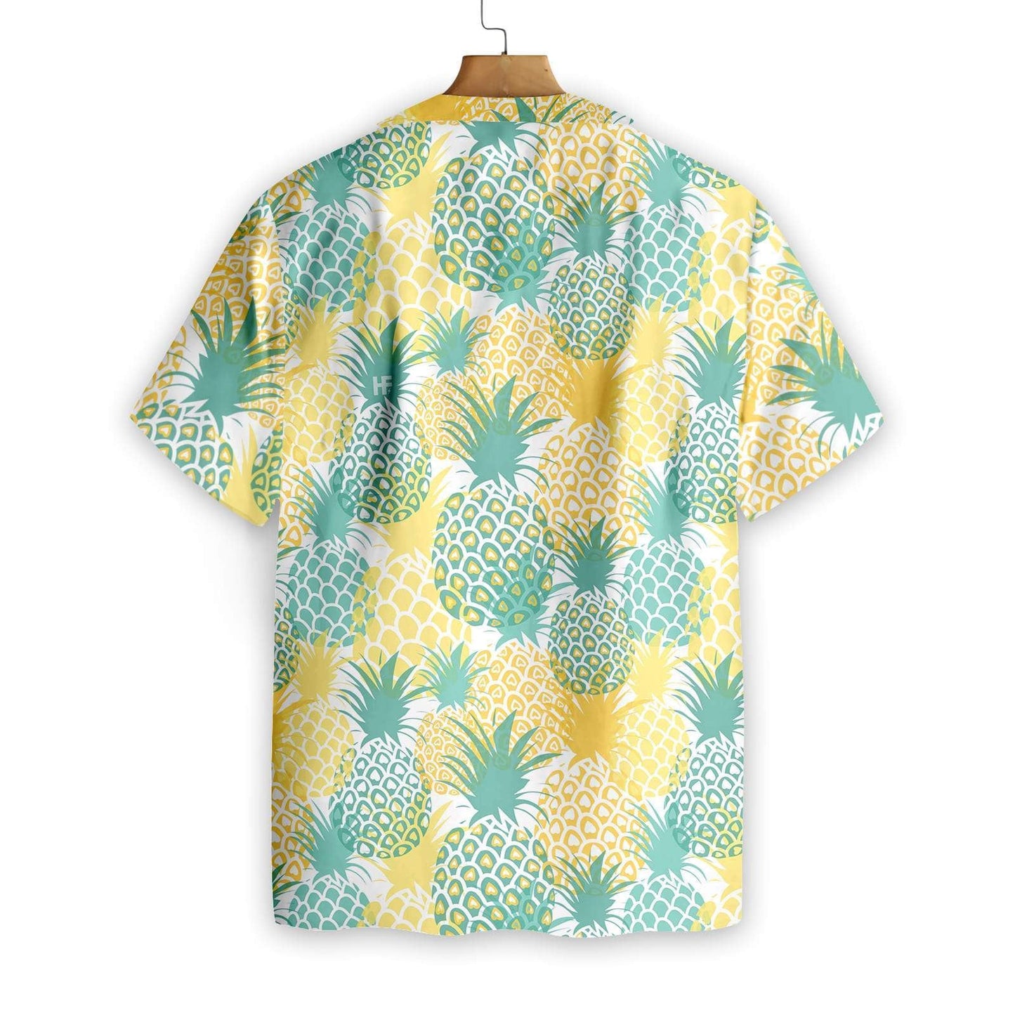 Pineapple Pattern Yellow And Blue Design Hawaiian Shirt,Hawaiian Shirt Gift, Christmas Gift