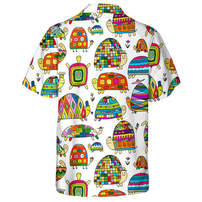 Funny Sea Turtles Collection Colorful Style Hawaiian Shirt, Hawaiian Shirt Gift, Christmas Gift