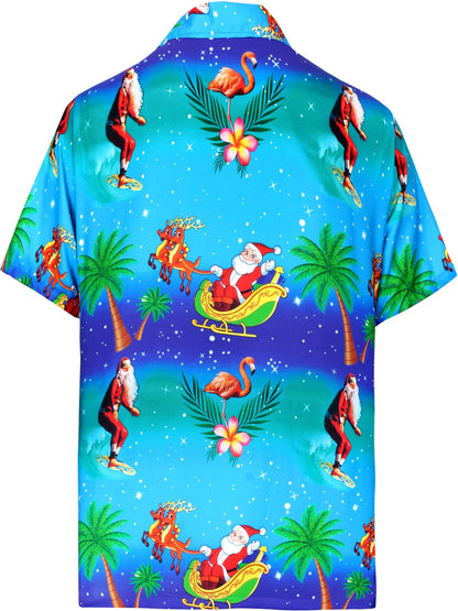 Funny Christmas Time On The Beach Design Hawaiian Shirt, Hawaiian Shirt Gift, Christmas Gift