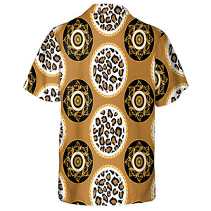 Wild Animals Leopard Skin With Baroque On Brown Hawaiian Shirt, Hawaiian Shirt Gift, Christmas Gift