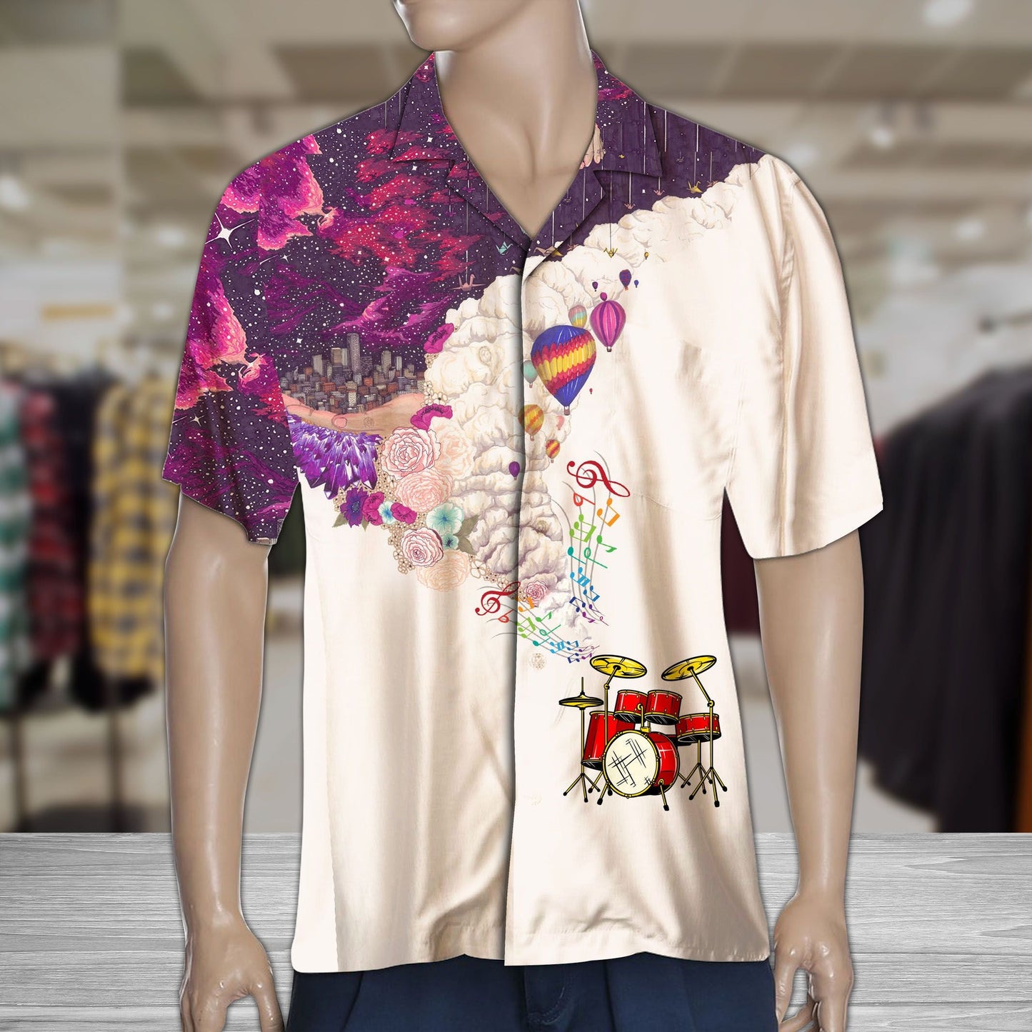 Droim Dearg Agus Buí Socraithe Faoi Réaltra Sky Léine Haváís, Bronntanas Léine Haváíais, Bronntanas Nollag