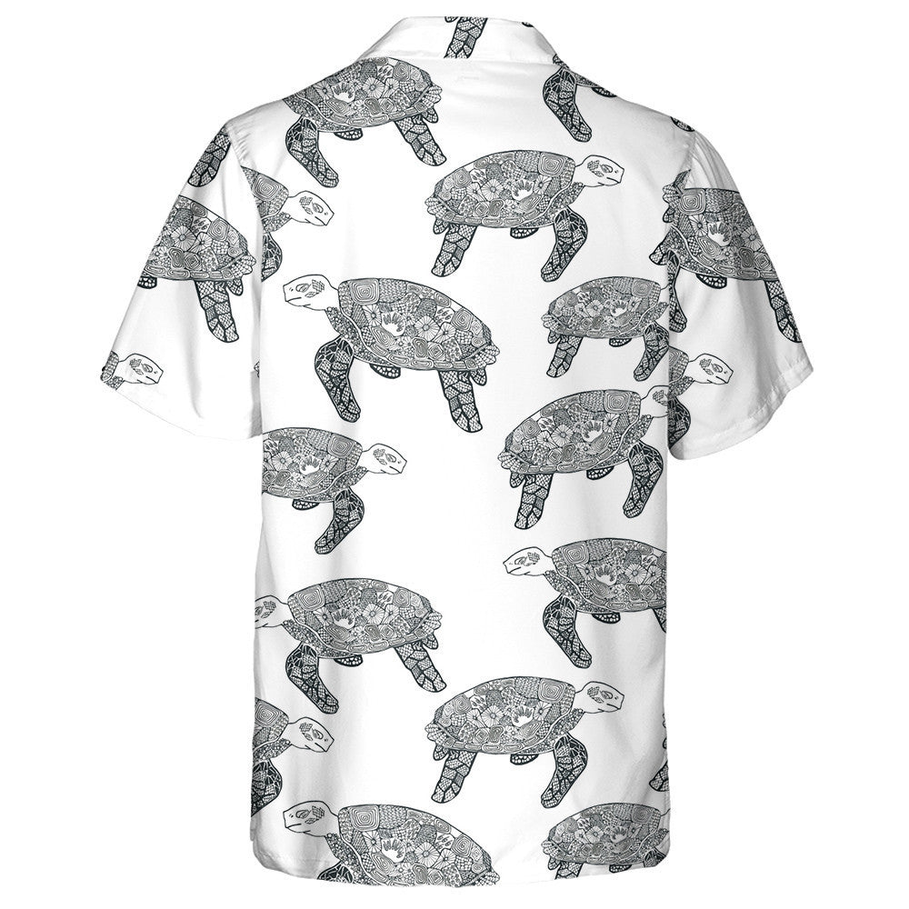 Lámh-tharraingt Eitneach le Turtar Léine Haváís Dubh Agus Bán, Bronntanas Léine Haváís, Bronntanas Nollag